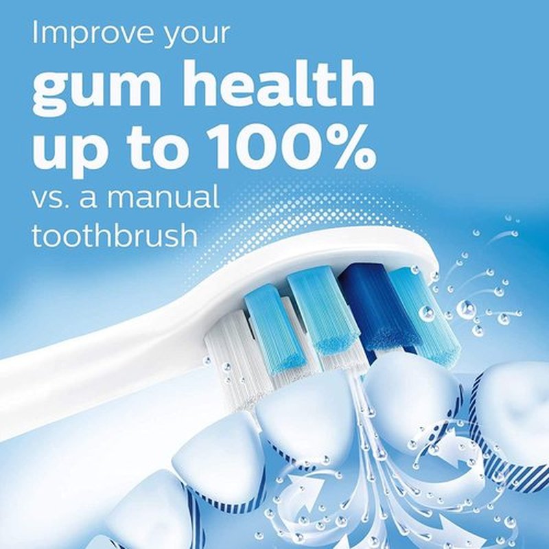 Philips Sonicare ProtectiveClean 5100 Electric Toothbrush - Pressure Sensor, 3 Modes, Travel Case, White, Model HX6857/11