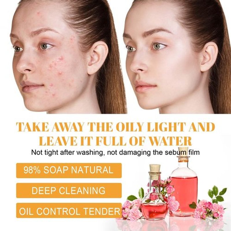Axnzp 2 Pcs Turmeric Foaming Face Wash, Deep Cleansing Exfoliating Glow Wash Turmeric Brightening Facial Cleanser with Brush for All Skin.