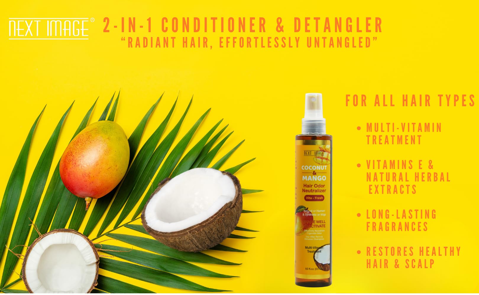 Next Image Coco-Mango 2-in-1 Conditioner & Detangler 8 oz
