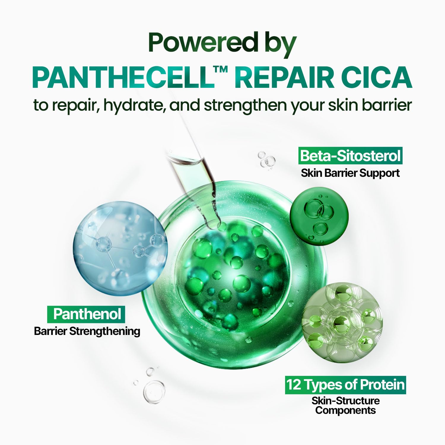 BIOHEAL BOH Panthecell Repair Cica-Some Ampoule 1.01 fl oz | Barrier Repair Serum for face with 1 Billion Cica Exosomes for Skin Recovery & Blemish Care, Facial Serum for Sensitive Skin