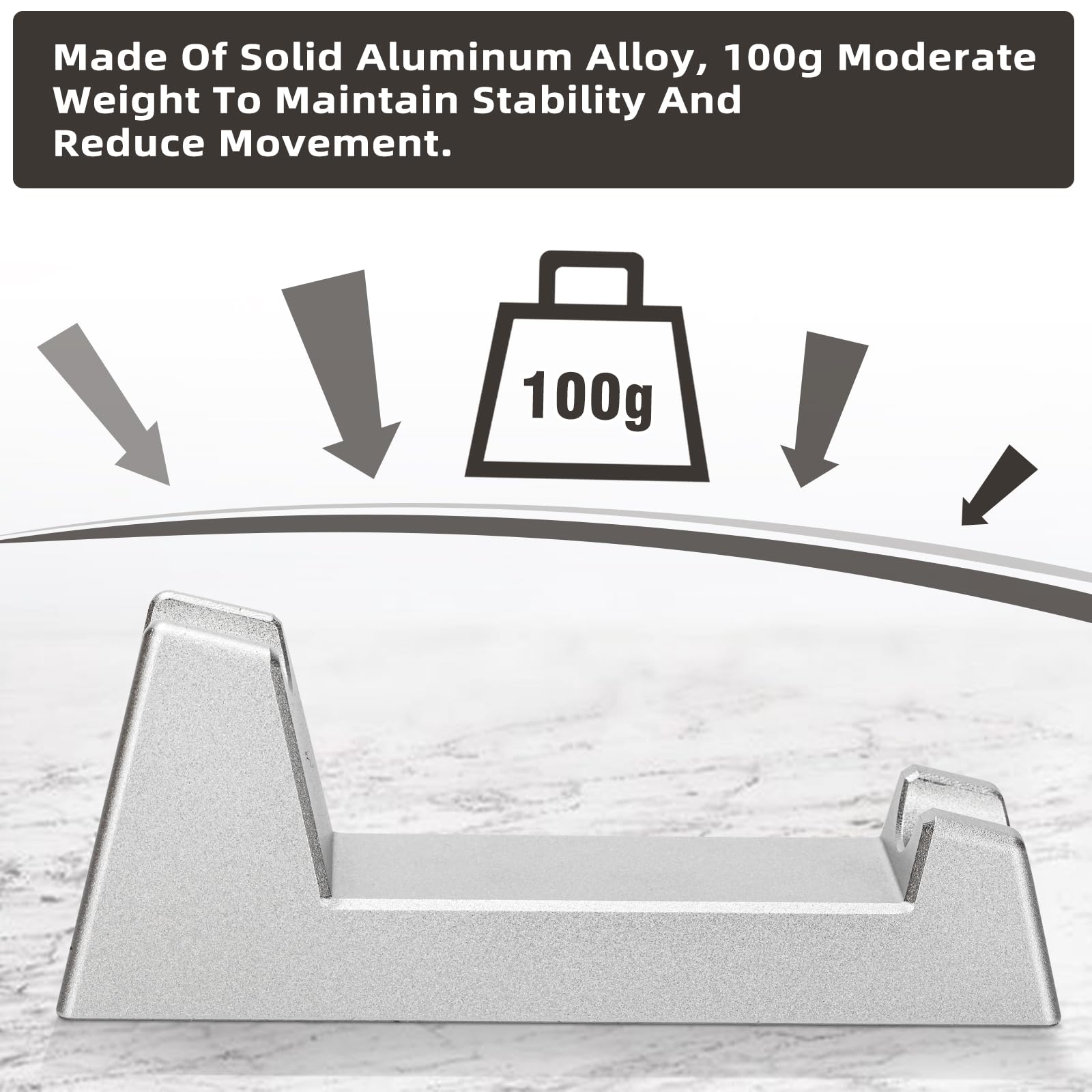 LANGZIHT Solid Aluminum Alloy Razor Stand - for Henson AL13 / AL13-M / Ti22 - 100g Weight - Ensuring Stability, Minimizing Movement - Excluding Razors