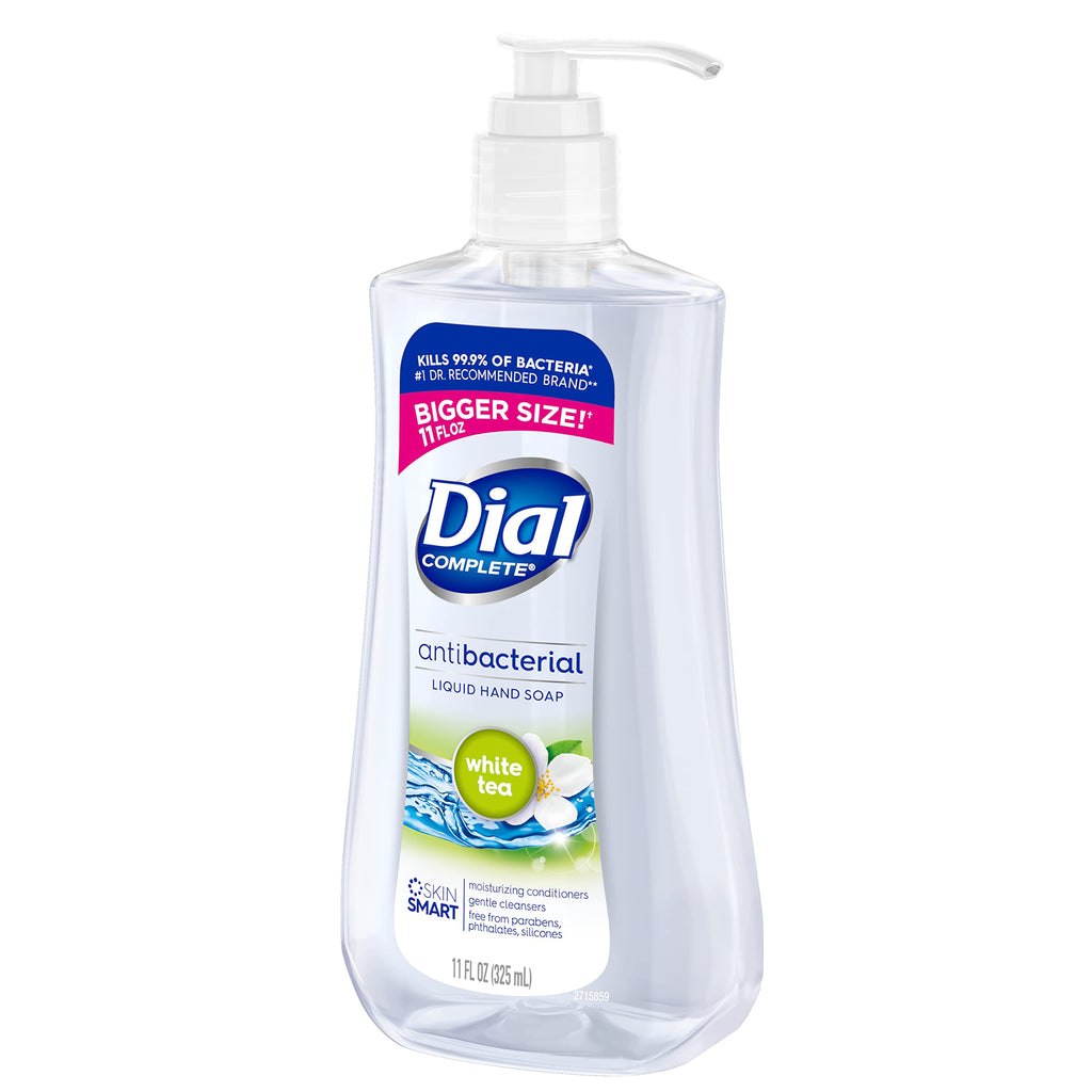 Dial Antibacterial Liquid Hand Soap, White Tea, 11 Fl Oz (Pack of 2)