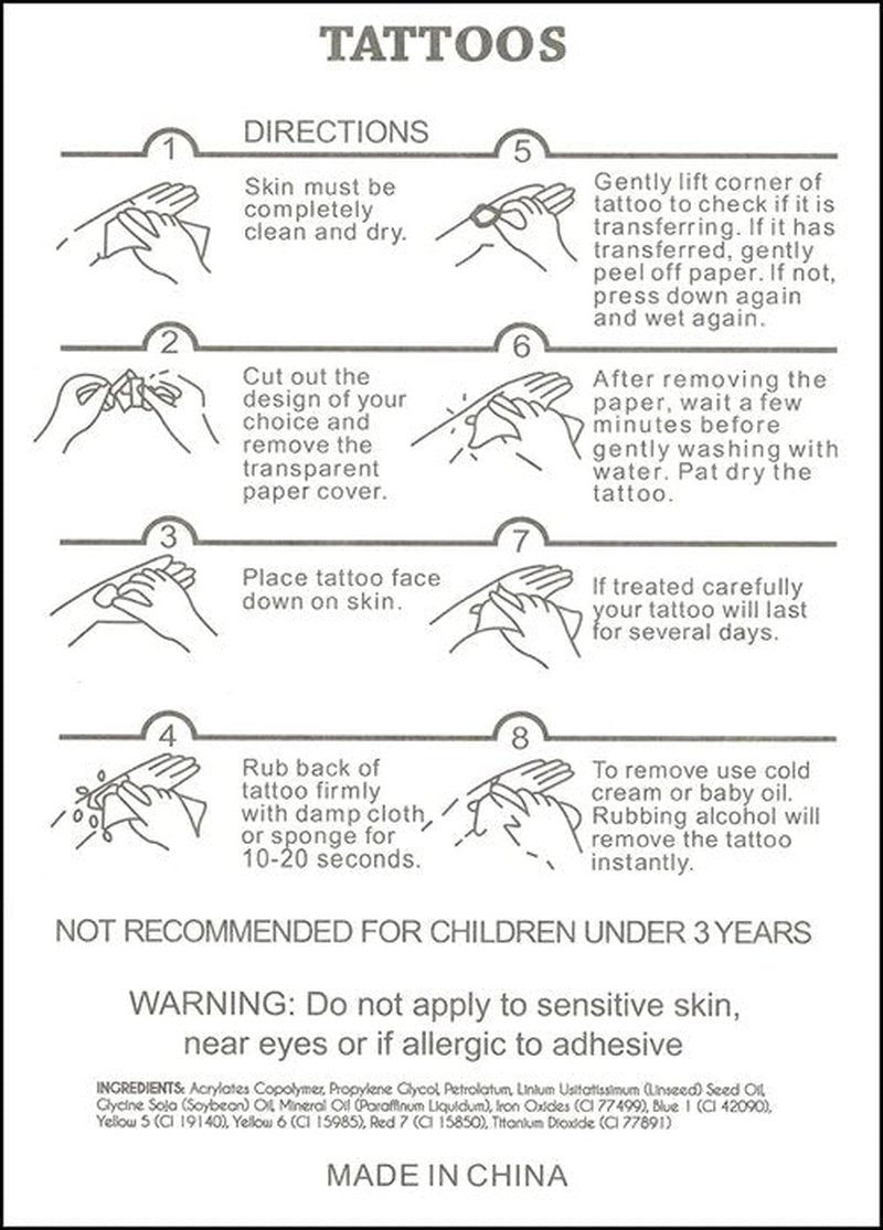 Greae The Mummy Halloween Scary Face Tattoo Temporary 3 Sheets Realistics Make Up For Costume Parties