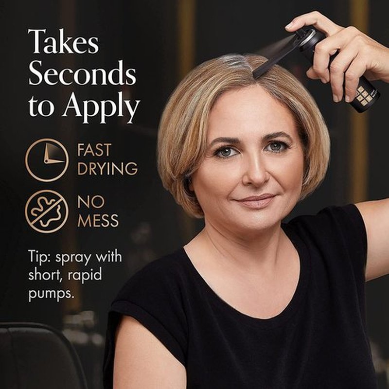Michel Mercier Hair Root Touch Up Spray - Unique Applicator for Easy Grey Coverage | Beige Blonde