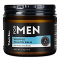 BieNido Wrinkle Defense Tallow Balm for Men – Anti-Aging Whipped Beef Tallow with Jojoba Oil for Deep Hydration, Clean Scent Non-Greasy Skincare for Men