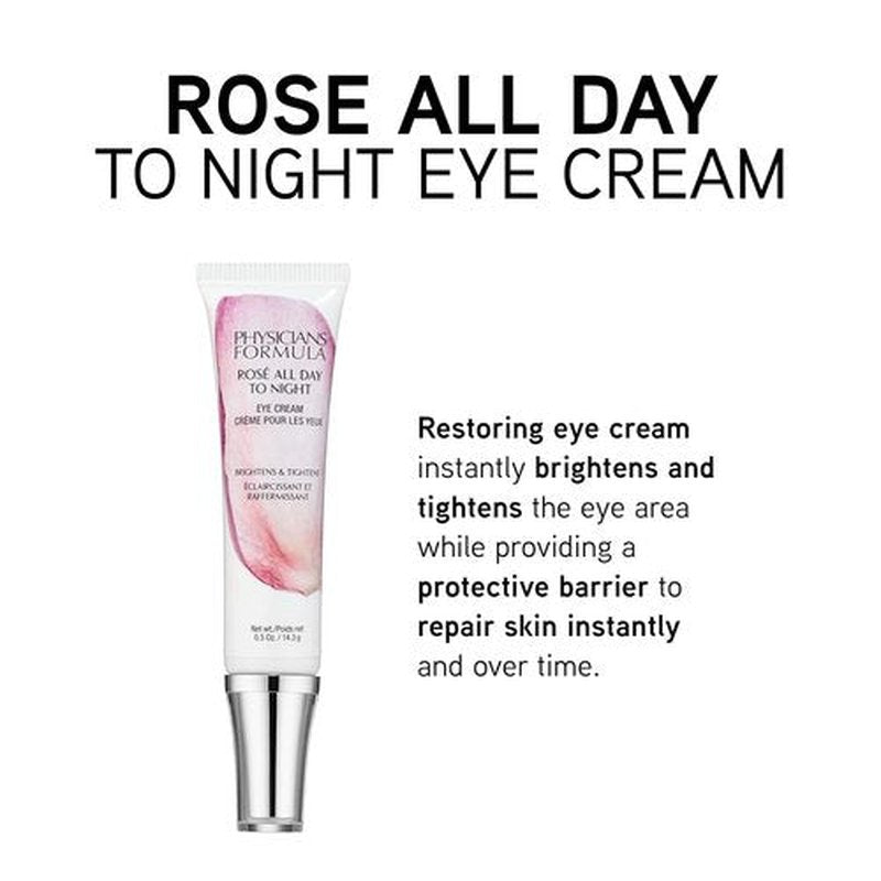 Physicians Formula Rosé All Day Eye Cream - Reduces Dark Circles & Puffiness | Hypoallergenic, Dermatologist Tested
