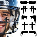 60 Pairs Eye Black Temporary Tattoos, Sports Face Eye black Temporary Tattoos for Baseball Football Softball Themed Party Birthday Party Supplies (Mix)