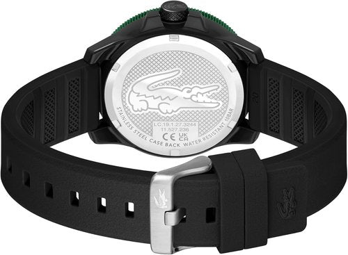 Lacoste 12.12 Scuba Men's Quartz Watch - Stylish 3H Timepiece with Silicone Strap - 43mm Gift for Him