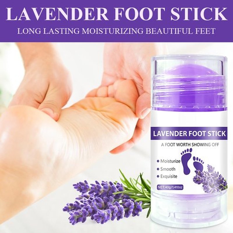 2Pcs Cracked Heel Sticks - Foot Balm Cream for Dry Cracked Feet with Lavender & ALoe Vera Deeply Moisturize and Soften Feet Calluses Rough Skin - Foot Moisturizer Lotion Stick for Women - 1.41oz