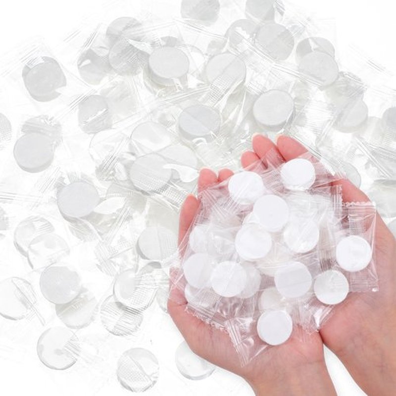 COMNICO 500 Pcs Compressed Towels, Bulk Disposable Face Towels Compressed Cotton Hand Wipe Expandable Wipes Portable Mini Washcloth for Outdoors Travel Hotel Hiking Camping