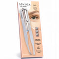 Sensica Eyebrow Tweezers with Light – LED Lighted Tweezers for Women Facial Hair – Precision Eyebrow Plucking Slant Tip Stainless Steel Tweezer with Long Arms & 3 Extra Batteries