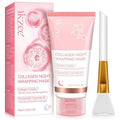 IKZEE Collagen Night Wrapping Mask, Collagen Overnight Peel Off Facial Mask, Hydrolyzed Collagen Face Mask