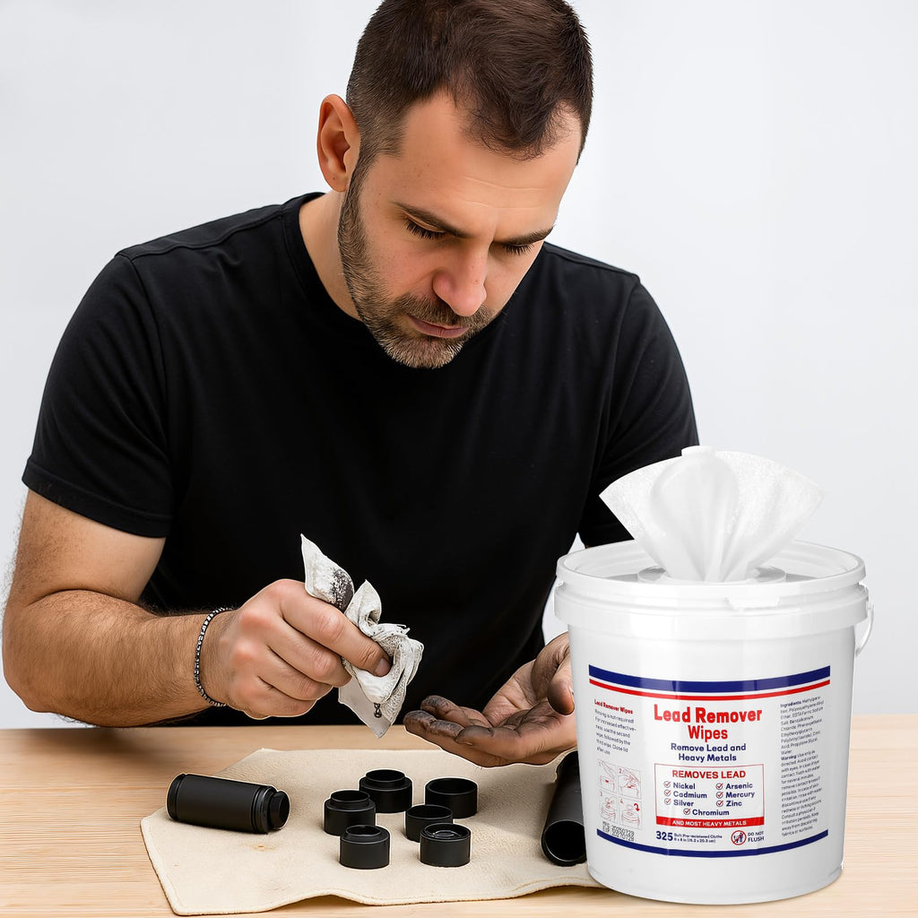 Dansib 325 Count Lead Removal Wipes for Shooting Disposable Hand & Surface Cleaning Wipes for Removing Lead, Dust, Oil & Grime