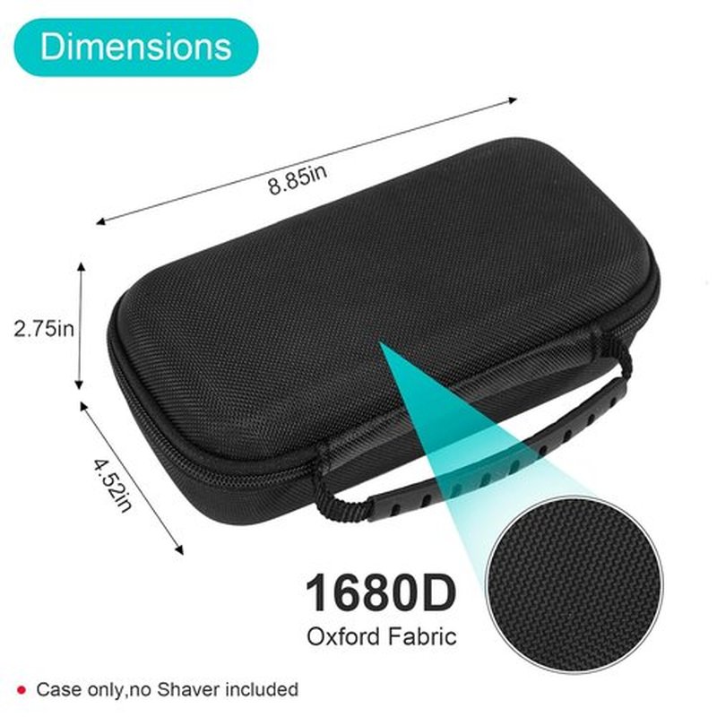 SLODE Hard Travel Case - Philips Norelco OneBlade QP Series | Durable Carrying Bag with Handle (Black)