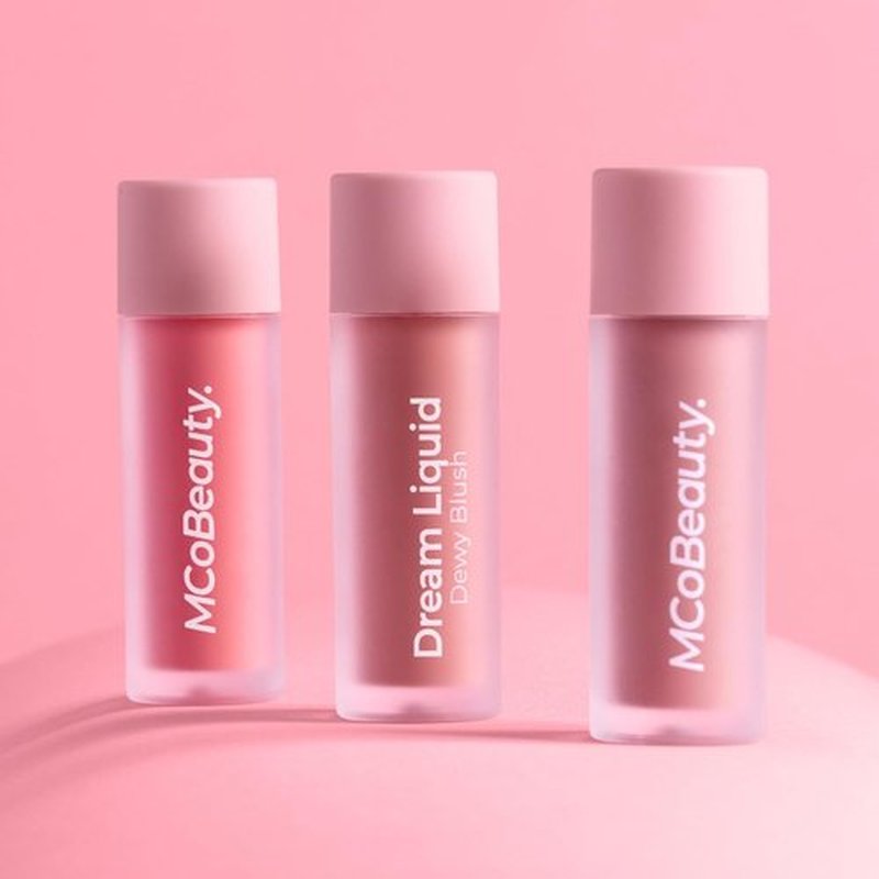 MCoBeauty Dream Liquid Dewy Blush - Soft Pink Radiant Flush for Fresh Glowing Cheeks - 4.6ml Vegan & Cruelty-Free