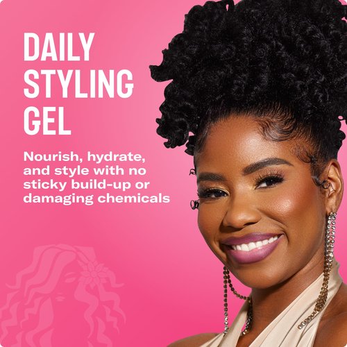 Mielle Organics Honey & Ginger Hair Gel - Curl Defining Styling Gel with Aloe & Babassu Oil | 13 Fl Oz
