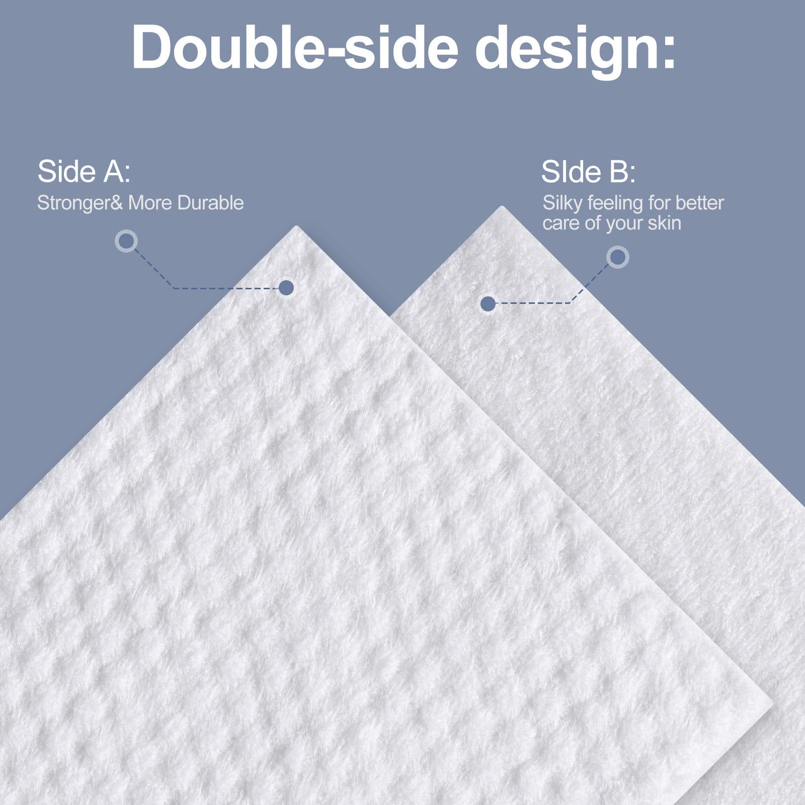 3Pack Disposabel Face Cloths for Washing,Thicker Disposable Face Towel Soft Dry Wipe Facial Tissue Soft Cotton Cloths Towelettes for Cleaning Office Travel Makeup Remove