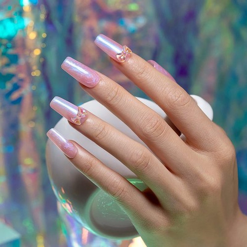 RARJSM Pearl Gel Nail Polish Set - 6 Colors with Glitter & Shimmer | Mermaid Swirl Effect, Soak Off