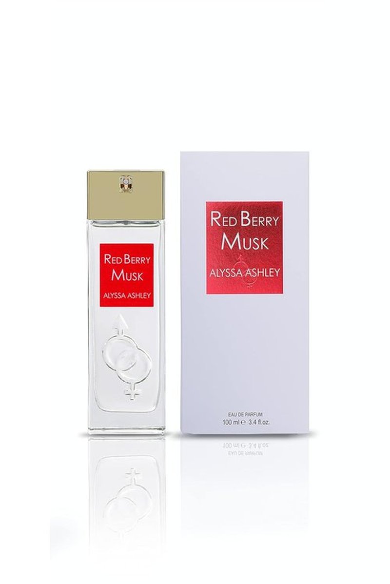 Alyssa Ashley Red Berry Musk - Floral Musk Mini Perfume & Cologne - 3.4 oz with Pink Pepper