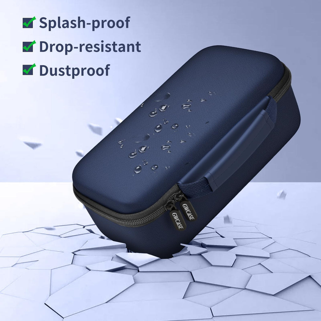 GWCASE Travel Steamer and Iron Carrying Case, Fits for DRFLASH/for Nesugar and Most Portable 2-in-1 Models Up to 10"x4"x2.75", Mesh Pocket for Accessories, Home & Travel Use (Blue-Case Only)