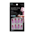 Dashing Diva GelXtend Nail Set - Rouge Shimmer - Pink Ombre Nails - Lasts Up to 14 Days - Gel Nails - No-Soak, Easy Removal