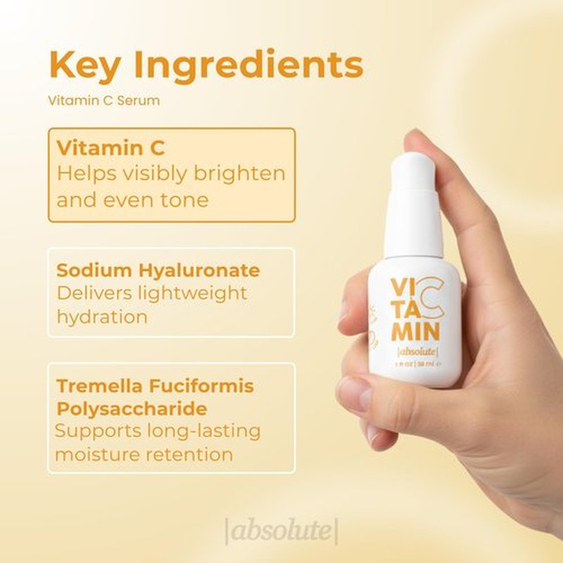 Absolute Vitamin C Serum 5% – Brightening Serum for Radiant, Even-Looking Skin