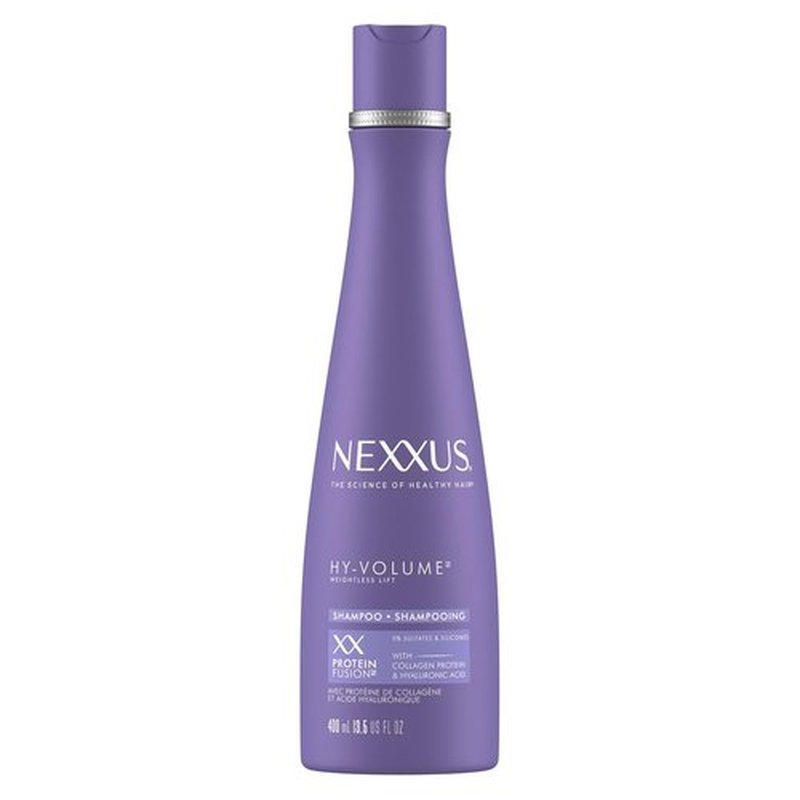 Nexxus Hy-Volume Shampoo - Weightless Lift for Flat Hair with Collagen & Hyaluronic Acid | 13.5 Fl Oz