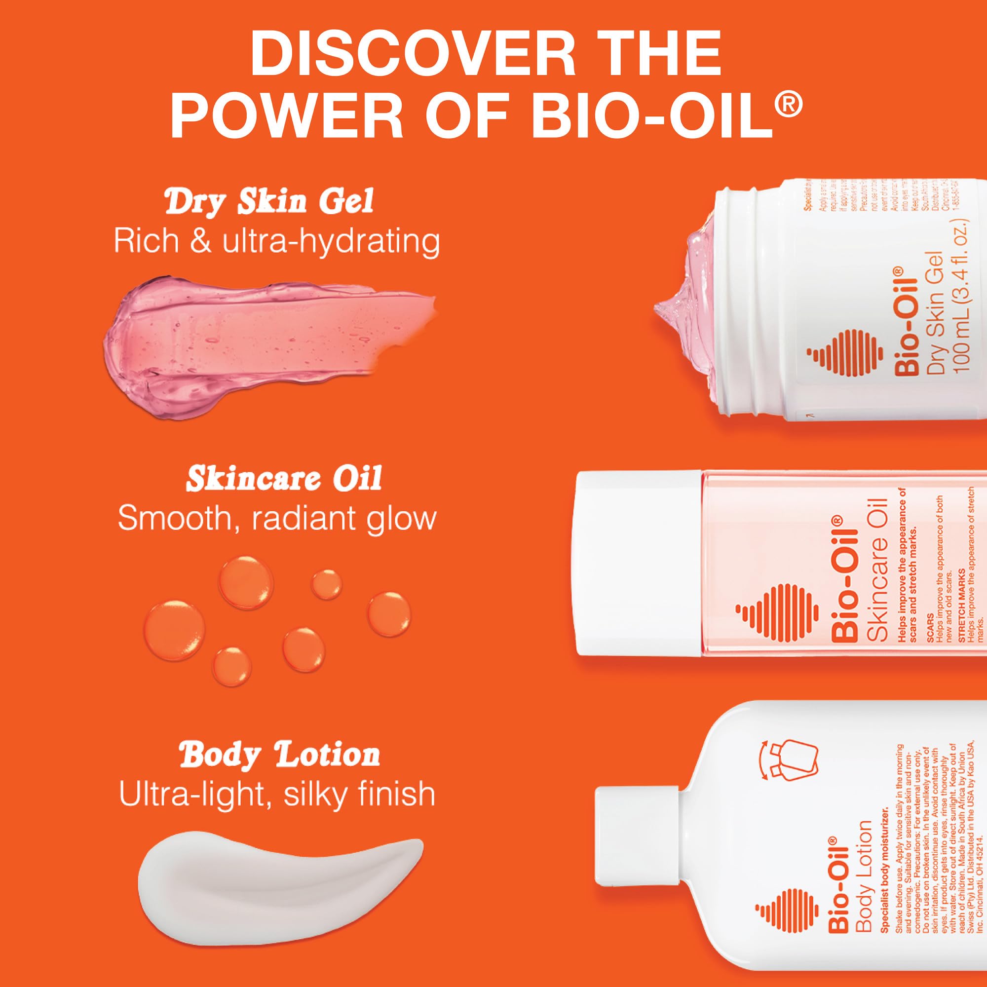 Bio-Oil Skincare Body Oil Serum for Scars and Stretch Marks, Face and Body Moisturizer with Vitamin E & A for Sensitive Dry Skin, Dermatologist Recommended, Non-Comedogenic, 2 oz, Case of 24
