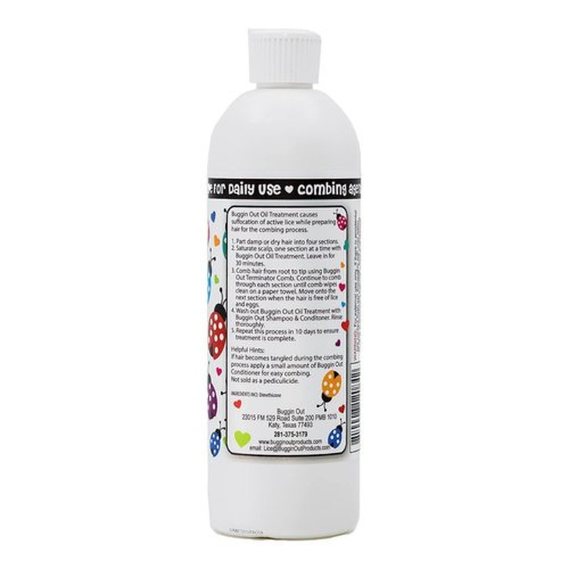 buggin out 100% Dimethicone Oil for Lice Care | Safe for Kids & Adults | Designed for 1-2 Applications | Effective & Trustworthy | 8oz
