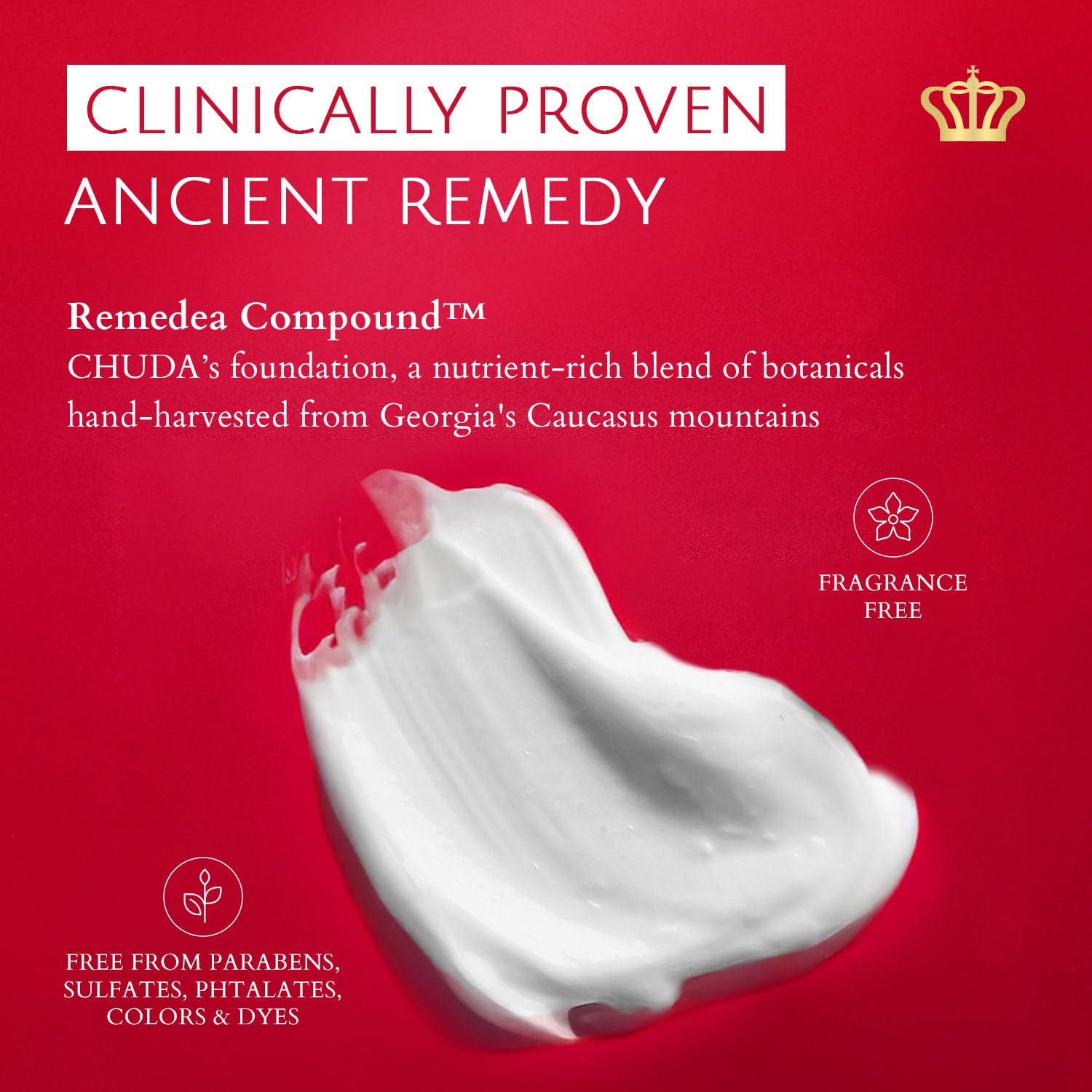 CHUDA Ultra Hydrating Body Cream - Moisturizing Cream with Remedea Compound, 150ml Made in USA, Fast Absorbing Body Lotion for Dry Skin, Anti Aging Body Moisturizer Cream, Daily Hydrating Cream Lotion