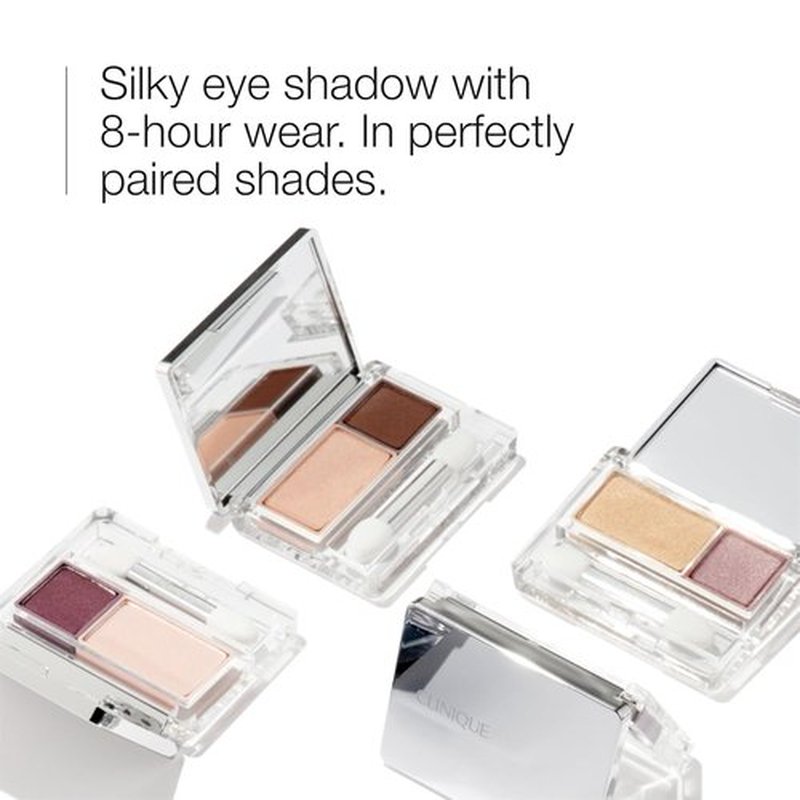 Clinique All About Shadow Duo Eye Shadow - Safe for Sensitive Eyes | Buildable, Long-Wearing Color