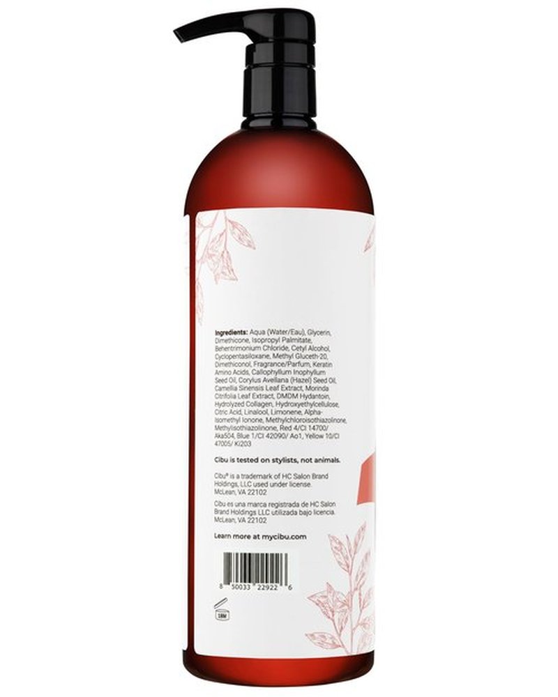 Cibu Color Conditioner For Dry, Color-Treated Hair - Gently Cleanses, Hydrates And Strengthens - Revitalize Hair and Scalp - Refreshing Scent 1 Liter