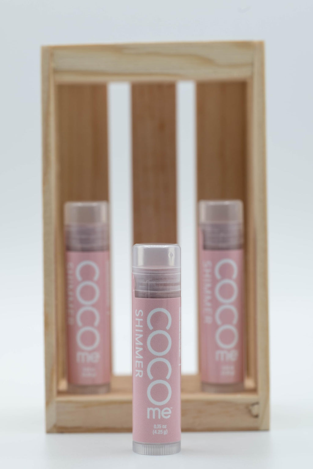 CocoMe Color Tinted Lip Balm (Shimmer) -All Natural Organic Coconut Oil and Beeswax for moisture and nourishment