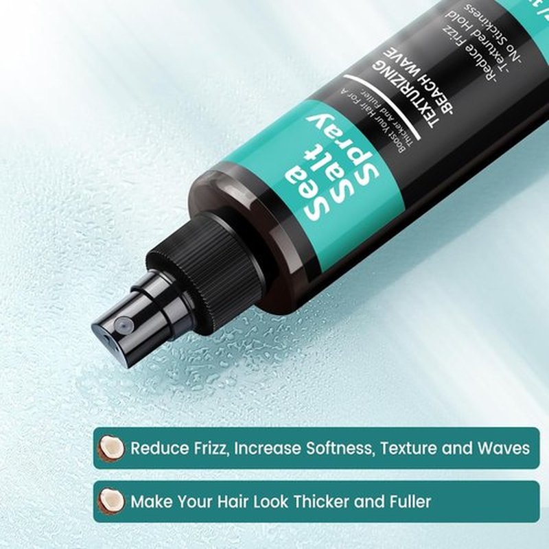 Sea Salt Spray - Texturizing Hair Volume Spray with Natural Ingredients | Alcohol-Free, Coconut Scent, 5 fl oz