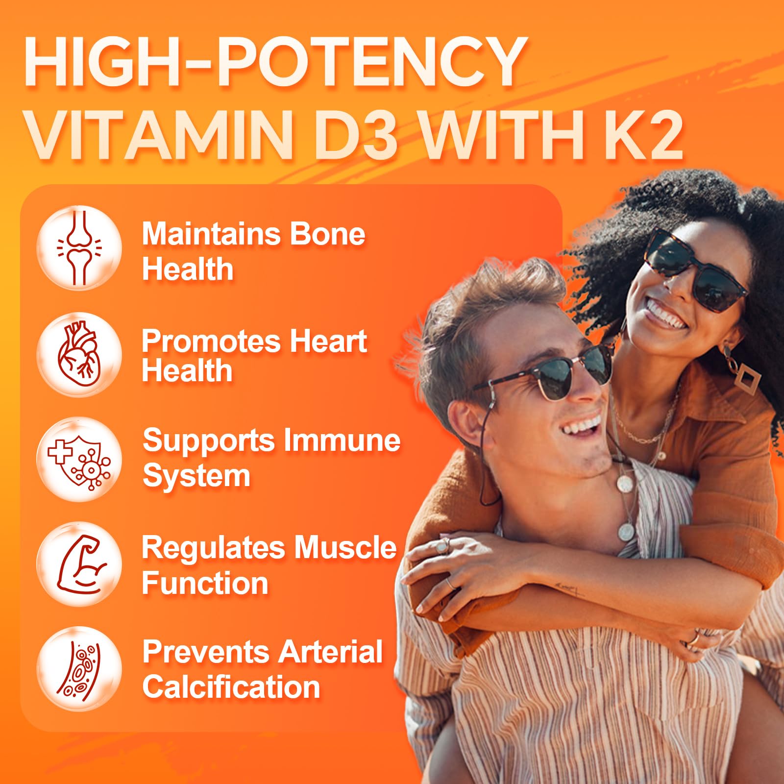 ZEBORA Vitamin D3 K2 with Zinc and Selenium - 5000 IU of Vitamin D3, 100 Mcg MK7 Vitamin K2 for Maximum Absorption, Supports Bones, Teeth & Immune Healt, 120 Capsules