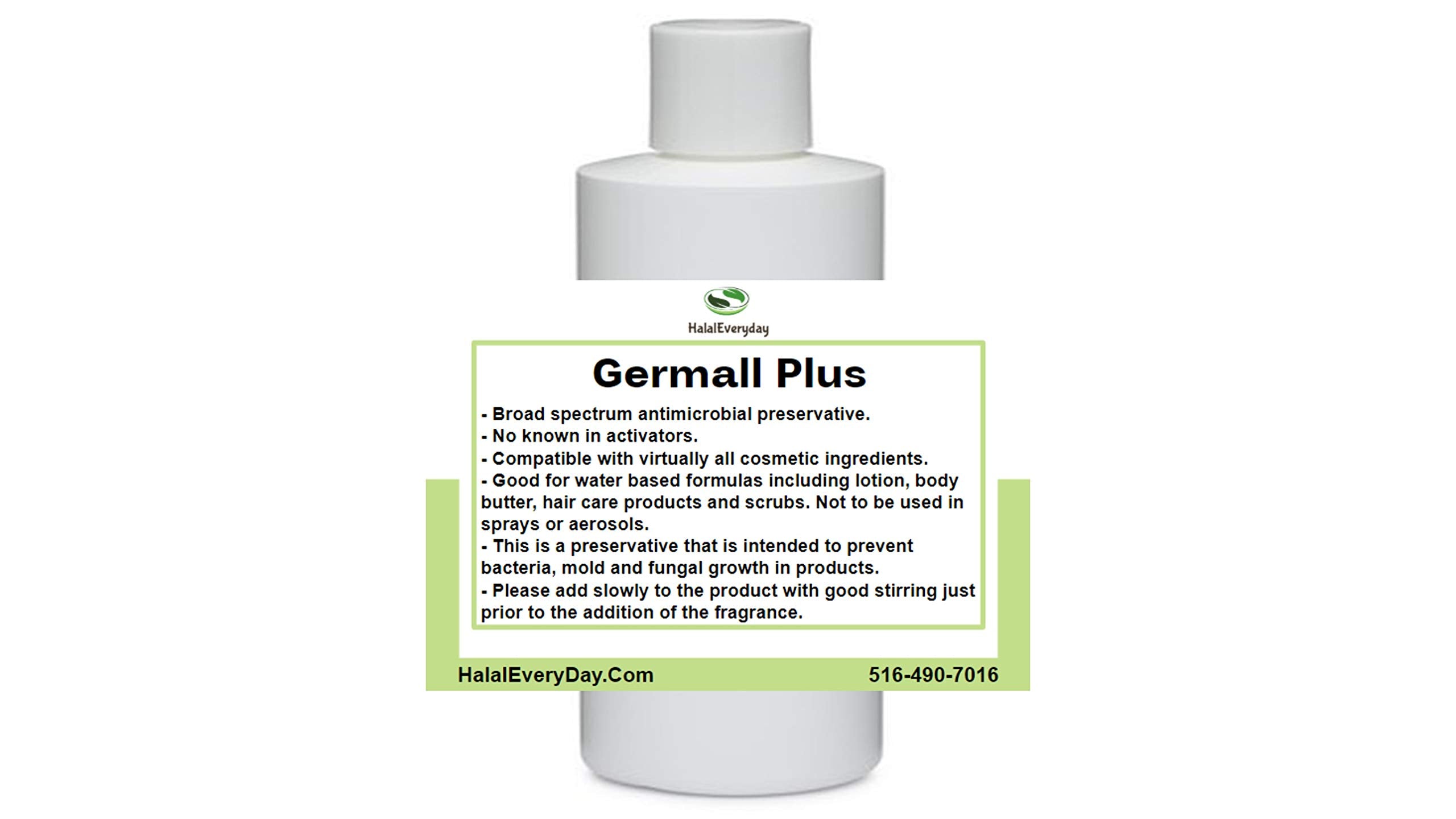 Kyabo Germall Plus- Natural Preservative - Clear Liquid - Excellent broad spectrum preservative - 4oz - Compatible with most cosmetic ingredients Good for water based formulas