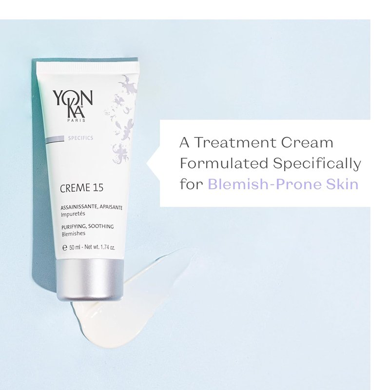 Yon-Ka Specifics Creme 15 - Balancing Face Cream with Chamomile & Botanicals | Purifying for Oily Skin | 1.74 oz