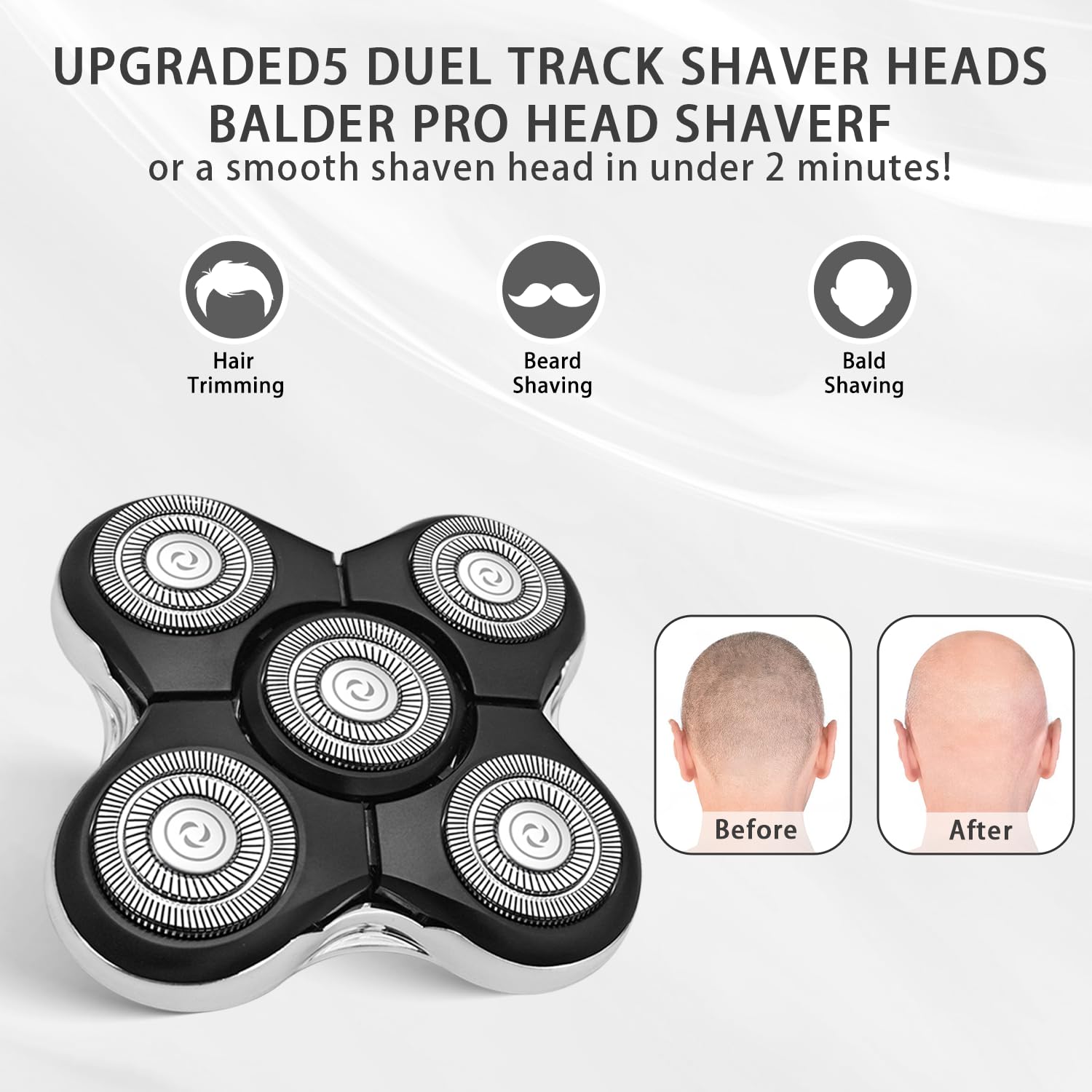 UPTARD Head Shaver Replacment Heads Compatible with Remington Balder Pro Head Shaver XR7000/XR1500/XR1501 (2)