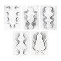 Hair Edges Stickers 5 Sheets Baby Hair Edges Hair Temporary Stickers DIY Hairstyling Hair Stickers Fake Hairline Sticker for Women Girls