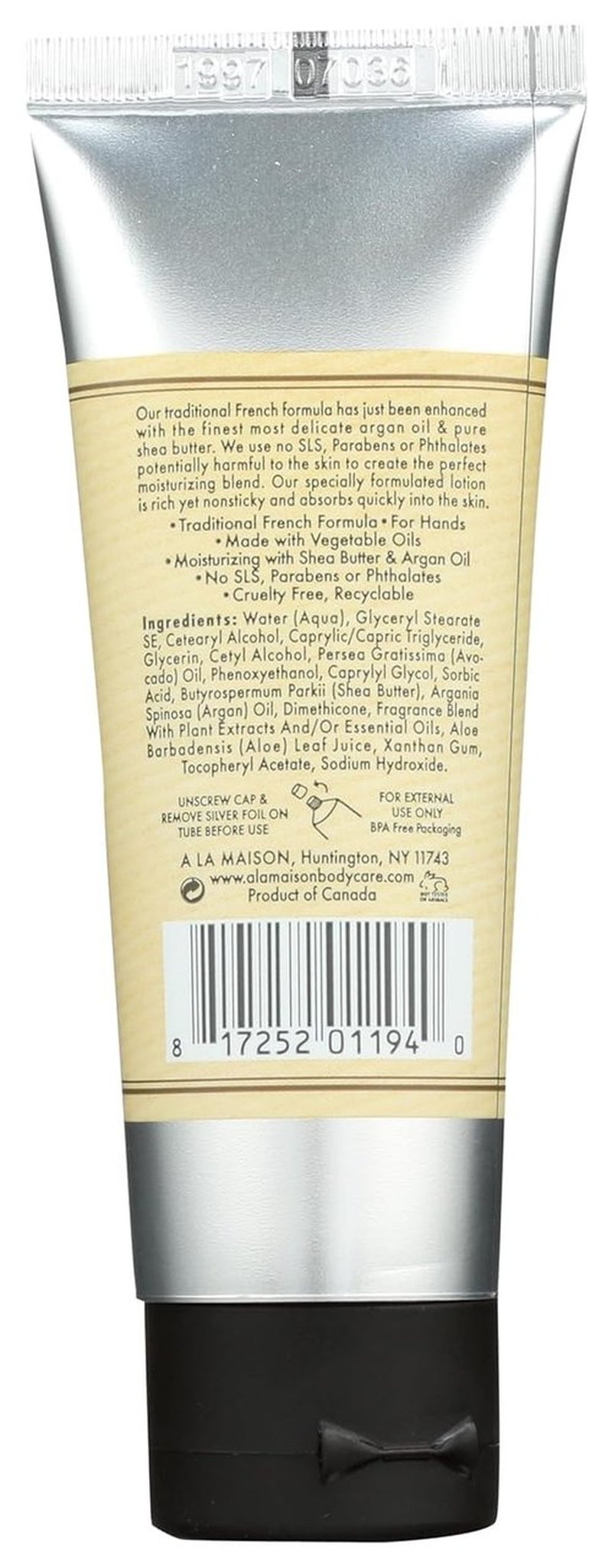 A LA MAISON Hand Cream - Nourishing Sweet Almond Formula | 1.7 Fl Oz for Soft Skin