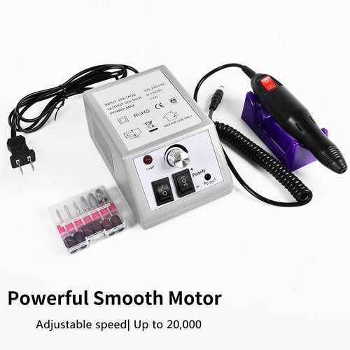 Gel nail kit with uv light and nail drill machine Kit,5pcs Top Base Coat LED Lamp Nail Art All Seasons Gel Manicure Kit
