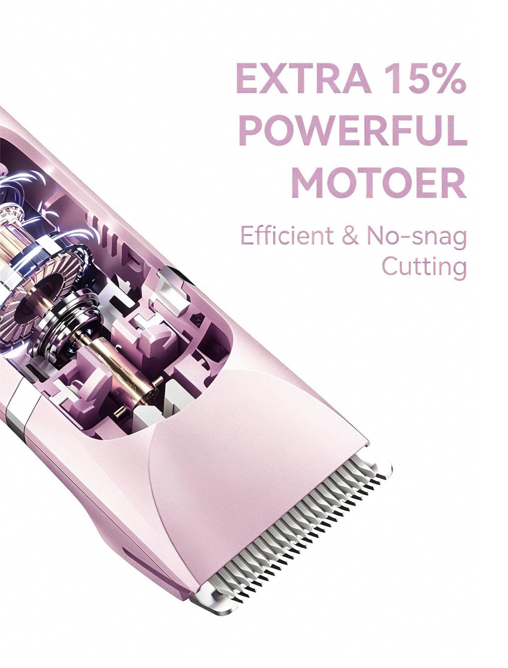 Unibono Pubic Hair Trimmer Women - Waterproof Bikini Trimmer, Rechargeable 3-in-1 Electric Razor, Personal Trimmer Groomer for Body Hair, Cordless Lady Shaver for Legs, Underarms, Face (Cold Pink)