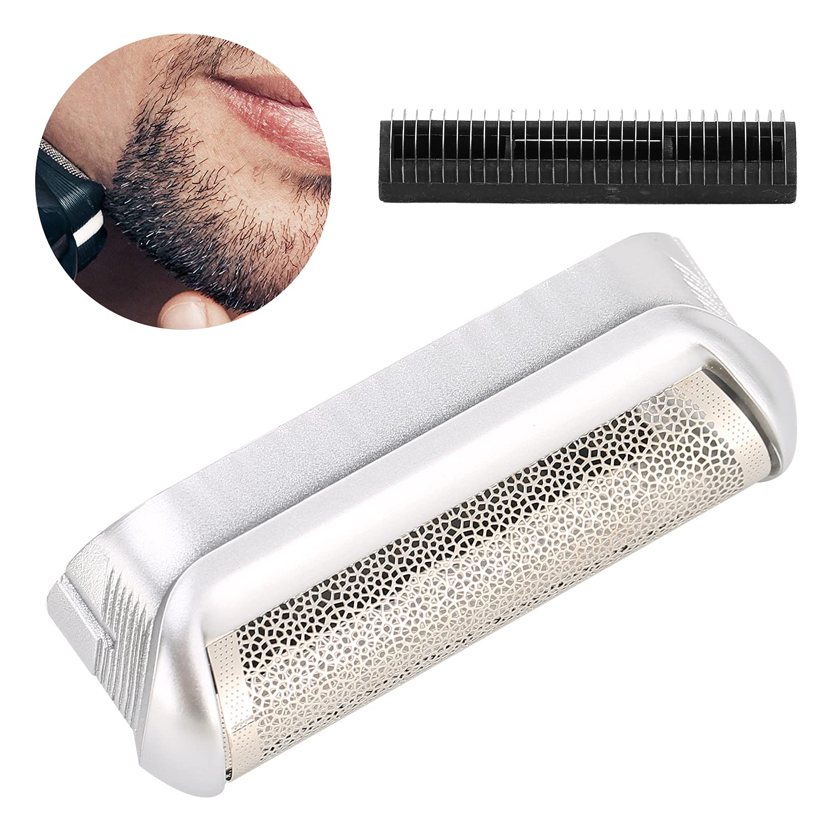 5S Replacement Foil & Cutter, Shaver Foil Head for - Compatible with M90, M60, P40, P50, P60, P70, P80, 555, 575, 370-5s - Beard Trimmer, Electric Shaver Head Replacement Kit