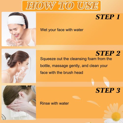4Pcs Turmeric Wash and Care Three Piece Set,Turmeric Trio: Facial Wash,Cleansing Mousse & Soap for Skin Care,Turmeric Cleansing Exfoliating Pads,Turmeric Face Wash for Face & Body