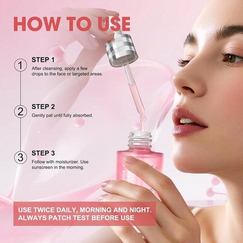 PDRN Pink Glow Serum - Hydrating Korean Peptide & Niacinamide Formula for Firm, Bright Skin | 1.01 fl. Oz
