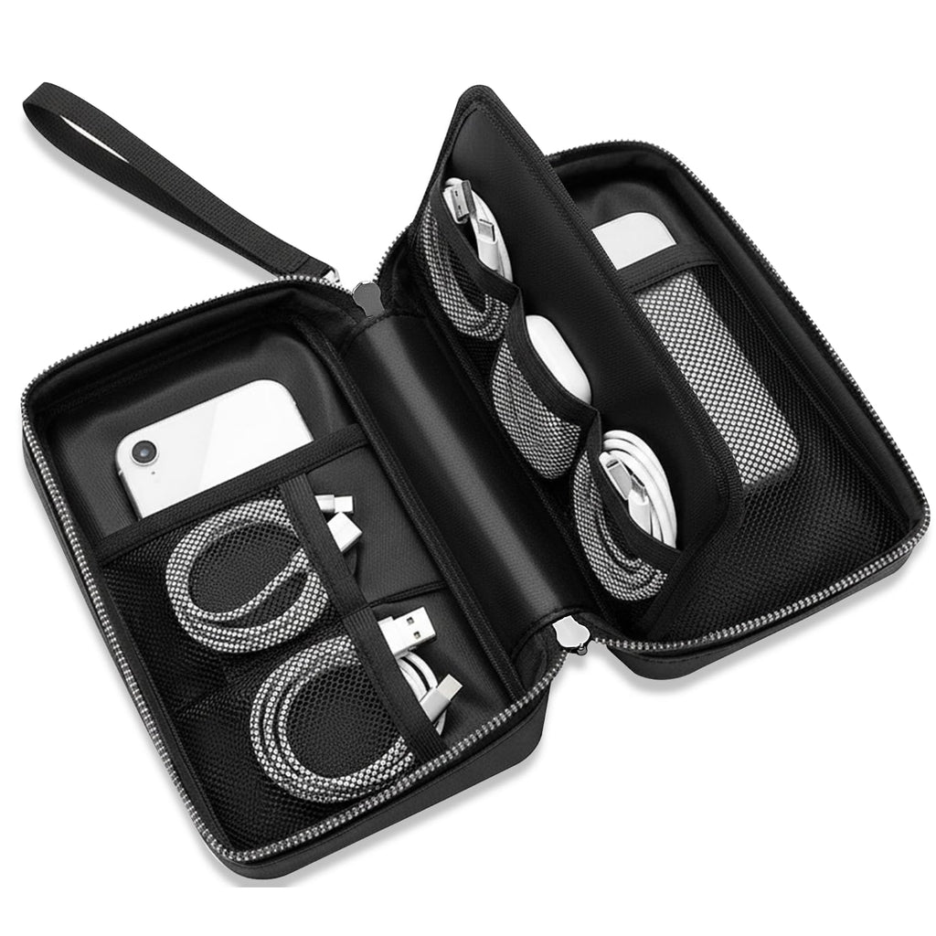 JHSafer Fireproof Electronics Organizer Travel Case, Black