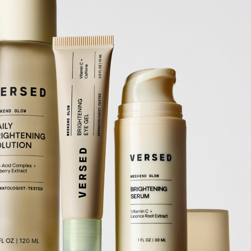 Versed Weekend Glow Vitamin C Serum for Face - Hydrating Face Serum with Niacinamide, Licorice Root & Vit C (1 fl oz)