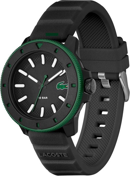 Lacoste 12.12 Scuba Men's Quartz Watch - Stylish 3H Timepiece with Silicone Strap - 43mm Gift for Him