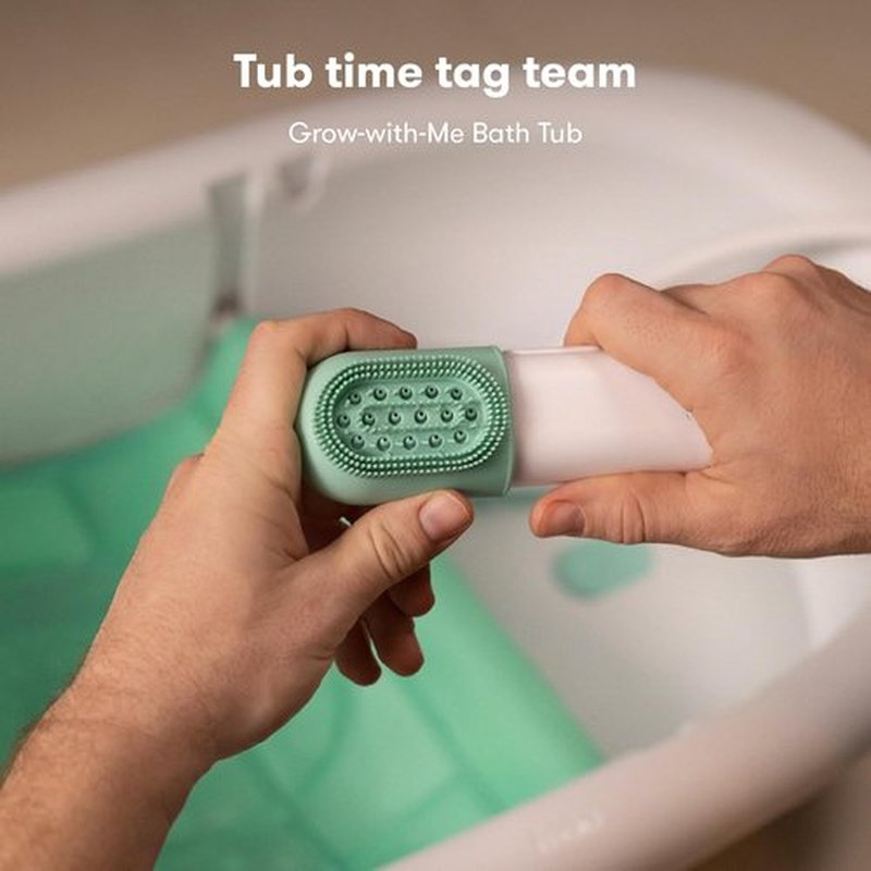 Frida Baby Bathtub Sprayer Attachment - Control Waterflow with 2 Pressure Modes & Scalp Massager