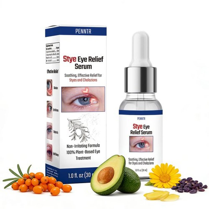 Stye Eye Treatment, Stye Eye Drops, Chalazion Remover, Eye Serum for Styes, Chalazion and Blepharitis Treatment, with Natural Plant-based Formula, 1 Fl Oz